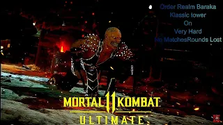 Mortal Kombat 11 Ultimate - Order Realm Baraka Klassic Tower On Very Hard No Matches/Rounds Lost