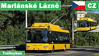 CZ - MARIANSKE LAZNE TROLLEYBUS / Trolejbusy v Mariánských Lázních 2021 [4K]