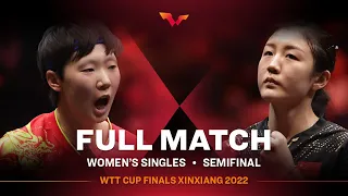 FULL MATCH | WANG Manyu vs CHEN Meng | WS SF | WTT Cup Finals Xinxiang 2022
