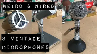 3 Vintage Microphones - Foster, Geloso & Hi-Mike/Teisco
