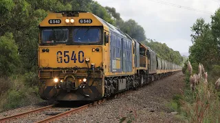 HEAVY AND SLOW GRAIN TRAIN - Australia's Portland Branchline