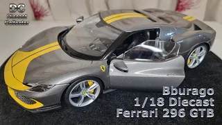 Bburago - Race and Play - Ferrari 296 GTB  - 1/18 Diecast