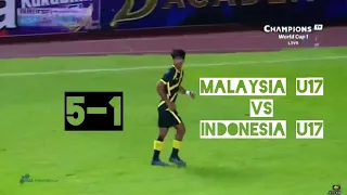 MALAYSIA U17 VS INDONESIA U17. KELAYAKAN AFC 2022 FULL GAME.