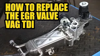 How to replace the EGR valve on a VAG 1.2 / 1.4 / 1.5 / 1.6 TDI VW AUDI SKODA SEAT