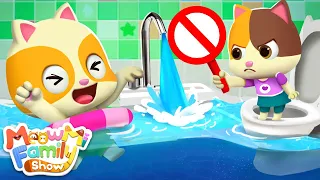 Baby Saves Water | Save the Earth Song | Good Habits | Kids Song | Kids Cartoon | MeowMi Family Show