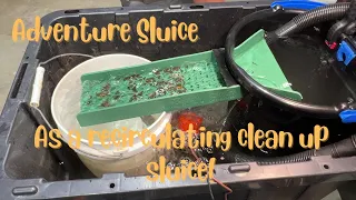 Cheap and easy way to use a Dream Mat Adventure Sluice.