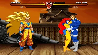 GOKU vs JEAN GREY - Highest Level Awesome Fight!
