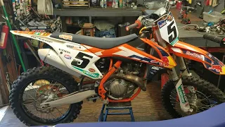 1:11 KTM 450SXF diagnosing Wont Start 2015-2024. Throttle body cold start knob adjust, fuse, pump