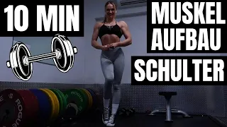 Starke Schultern in 10 Min Kurzhantel Training zu Hause für Frauen