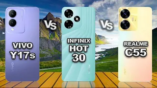 Vivo Y17s vs Infinix Hot 30 vs Realme C55