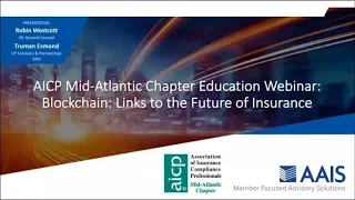 Blockchain...Links to the Future of Insurance