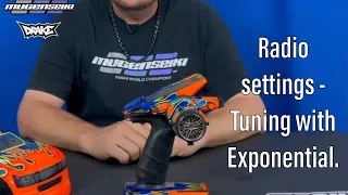 Tuning with steering and throttle exponential.