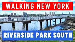 🌞 Walking Riverside Park South in New York. Amazing Nature and Awesome Views Along The Hudson River!