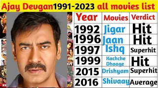 Ajay Devgan all movies list hit or flop| Ajay devgan all movies #bollywood #movies #viral
