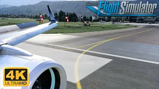 (4K) Microsoft Flight Simulator 2020 - ULTRA GRAPHICS - *NEW* A321NEO LR - Innsbruck Airport Landing