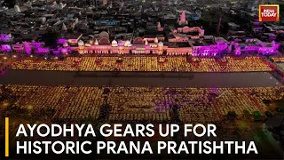 Ayodhya In Euphoria: Ayodhya Awaits Ram Lalla's Arrival Amid Joyful Atmosphere