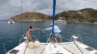 Sailing the BVI's along side S/v Delos   Ep 25 ( Taking The Chance )