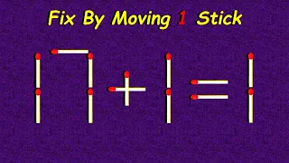 20 Difficult Matchstick Puzzles Only People with High IQ Can Solve