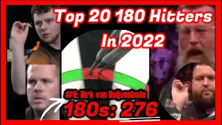 🎯Top 20 PDC 180 Hitters in 2022 (with # of hits)