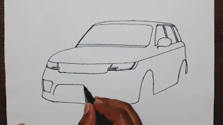 How to draw a Range Rover