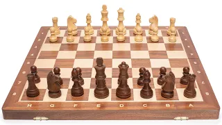 Professional Staunton Tournament No. 5 Wooden Chess Game Set with 2 Extra Queens, 3.6" Kings