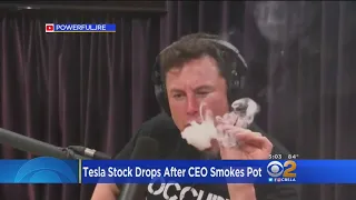 Elon Musk Smokes Pot In Joe Rogan Interview; Telsa Shares Tumble