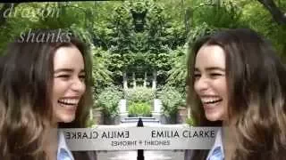Emilia Clarke laughs