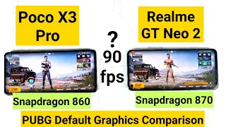 Realme GT Neo 2 vs Poco X3 Pro PUBG 90fps Support Test in 1.7v Update working or not 🤔🤷‍♂️🔥