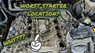 Starter Motor Removal #lexus #ls430 #gs430 #sc430 #toyota #v8  #automotive #mechanic #diy