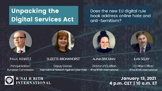 Unpacking the Digital Services Act: Does the new EU Rule Book Address Online Hate and Anti-Semitism?