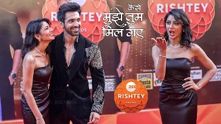 Sriti Jha And Arjit Taneja Kaise Mujhe Tum Mil Gaye Cast at Zee Rishtey Awards 2024