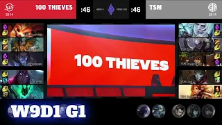 100 Thieves vs TSM | Week 9 Day 1 S11 LCS Summer 2021 | 100 vs TSM W9D1 Full Game