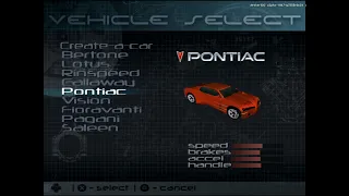 (PS2) - Supercar Street Challenge - All Cars