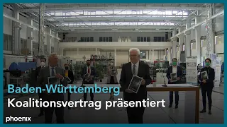 Baden-Württemberg: Präsentation des grün-schwarzen Kolaitionsvertrages