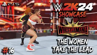 WWE 2K24 Showcase | Match #16 - The Women Take the Lead - Becky vs Charlotte vs Ronda