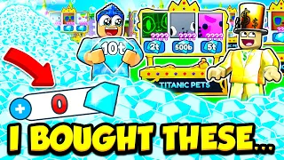 I SPENT 10T DIAMONDS ON INSANE TITANIC PETS IN PET SIMULATOR X!