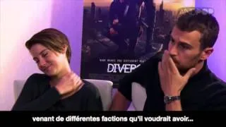 Theo James et Shailene Woodley parlent de leur baiser dans divergent - VOSTFR