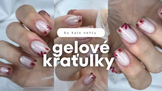 Zkouším nový BOTTLE GEL od Ruscony a tvořím lehce podzimní květinkové zdobení 💅🏻 | Kate nehty