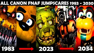 All Canonical FNAF Jumpscares (2014-2023) | FNAF 1, 2, 3, 4, SL, 6, UCN, SB