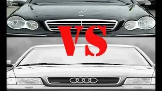 A4 b5 vs w203. Audi против Mercedes. Такие разные , но такие одинаковые!