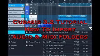 Cubasis 3.2 Tutorial - How To Import Complete Audio & MIDI Folders into the Media Bay