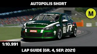 Gran Turismo Sport - Daily Race Lap Guide - Autopolis Short - Volkswagen Scirocco Gr. 4