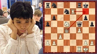 Brilliant Game! Wesley So Sacrifices His Whole Cavalry (Age 13)