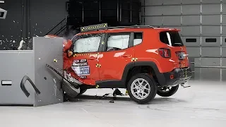 2020 Jeep Renegade driver-side small overlap IIHS crash test