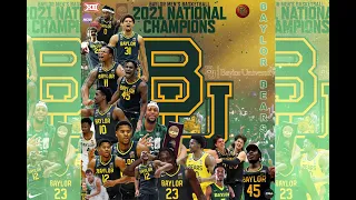 Baylor Bears Men’s Basketball NCAA National Champions 2021 - March Madness