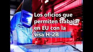 Oficios para trabajar en EU con visa H-2B