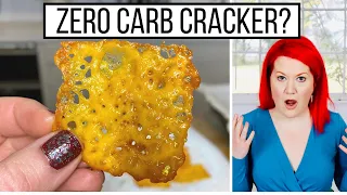 ONE INGREDIENT Keto Cheese Crackers | Perfect LOW CARB Crackers for Diabetics