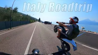 Summer Roadtrip Italy - Big Crash, Police, Supermoto and Wheelies - 2021