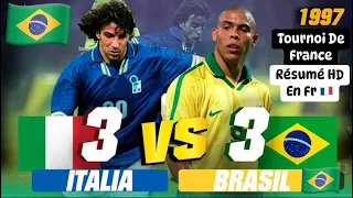 Brésil 3-3 Italie 1997 Résumé HD en français 🇫🇷