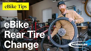 DIY eBike tips HOW TO Replace Your Rear Hub Motor Bike Tire Like a Pro #biketips #ebike #schwalbe